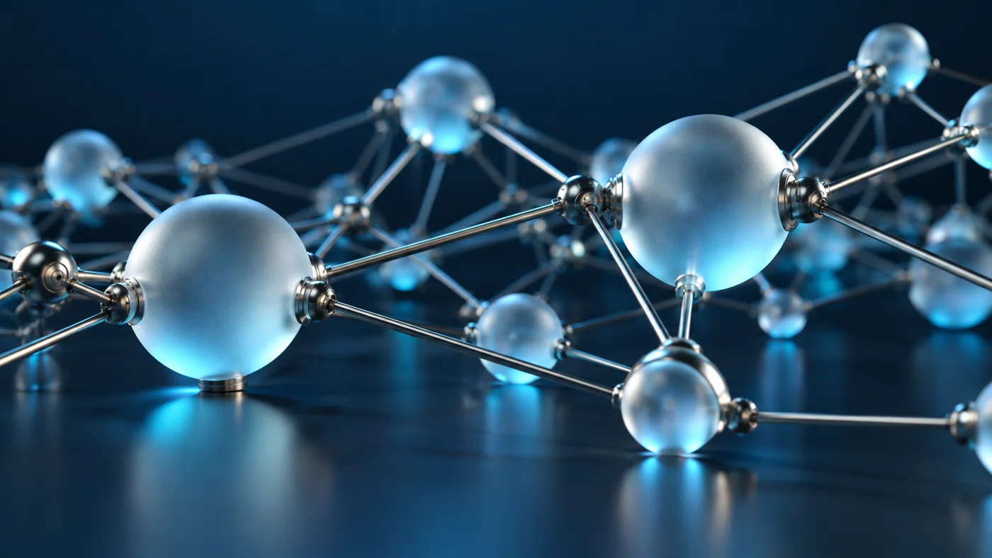 Connected nodes representing AI and API integration